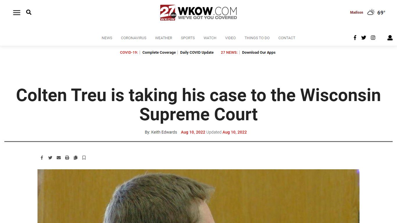 Colten Treu is taking his case to the Wisconsin Supreme Court